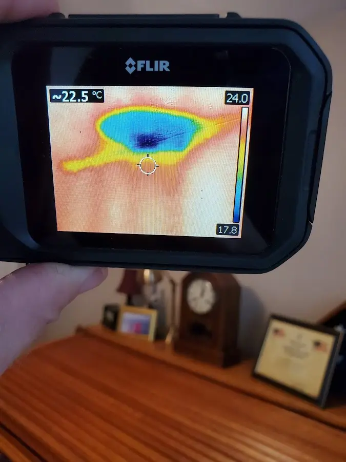 Thermal imaging inspection for water damage in Spring Lake